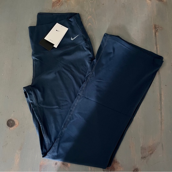 NWT Nike Yoga Dri-FIT Luxe High-Waisted Flared Leggings Armory Navy XL - Picture 7 of 8